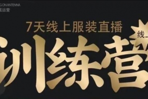 野鹿传媒《 7天线上服装直播训练营》视频