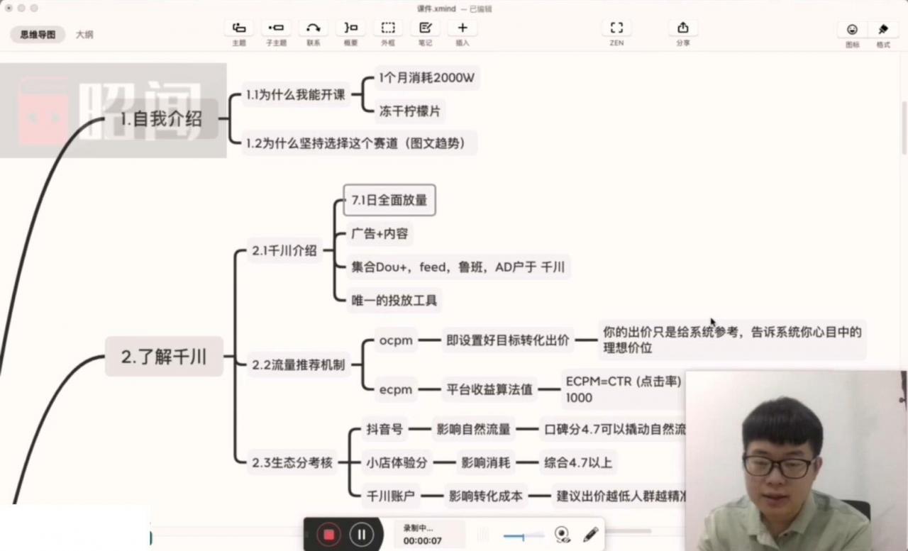 昭闻·千川短视频带货课视频