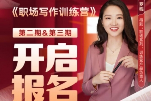 罗砚 职场写作训练营视频