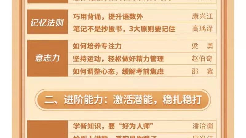 20位北大学子的50个学习方法