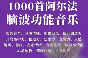 1000首阿尔法脑波功能音乐