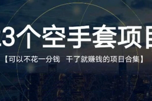 23个空手套项目大合集