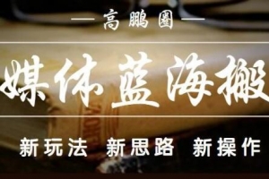 高鹏圈·自媒体蓝海搬运项目