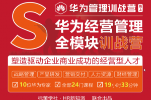 华为经营管理全模块训战营