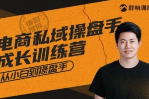 群响电商私域操盘手成长训练营