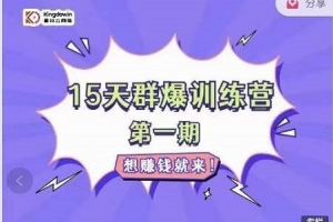 金抖云PETER《15天群爆训练营》