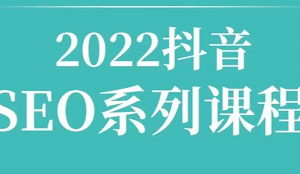 2022抖音SEO课程，教你如何快速上抖音搜索排名第一