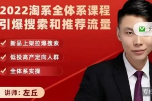 2022淘系全体系课程引爆搜索和推荐流量