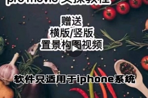 漆十二美食摄影，25​节promovie实操高手课