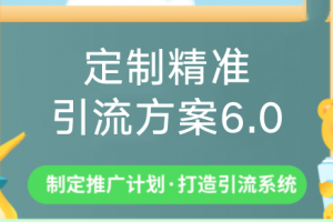 制定精准引流方案专栏6.0