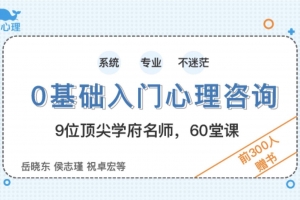 壹心理：0基础入门心理咨询 60堂启蒙课领你进入心理咨询的大门