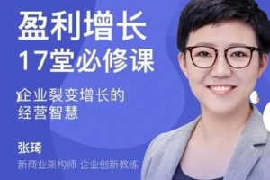 张琦盈利增长17堂必修课，企业裂变增长的经营智慧