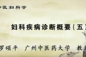 中医妇科学：罗颂平-广州中医药大学（全42讲·完整版）