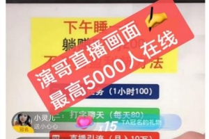 演哥直播变现实战教程，直播月入10万玩法