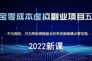 黄岛主的淘宝蓝海虚拟项目陪跑训练营5.0