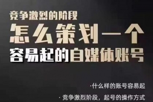 狗哥笔记：教你策划一个容易起的自媒体抖音账号