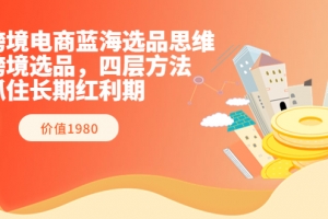 跨境电商蓝海选品思维（跨境杨少）