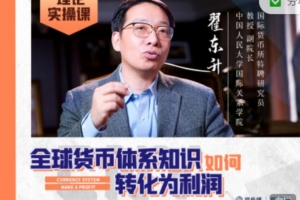 翟东升人民币汇率与人民币国际化，全球货币体系知识如何转化为利润