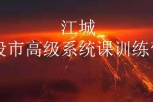 江城股事高级系统课训练营16期班