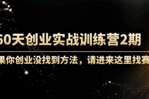 晚情60天创业训练营2期（完结）实战训练