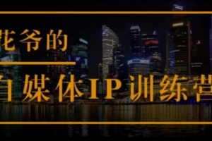 花爷的自媒体IP训练营(第12期)，一套专业科学的自媒体IP武器库