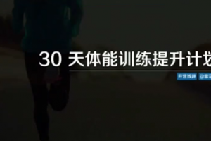 30天体能训练提升计划