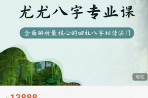 众妙学堂 尤尤《八字专业课》