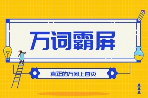 百度万词霸屏实操项目引流课，30天霸屏10万关键词
