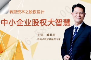 臧其超-转型资本之股权设计中小企业股权大智慧