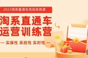 冠东·2023淘系直通车高级系统课，实操性，系统性，实时性，直通车完整体系教学