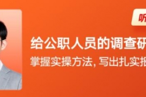 邓一丁·给公职人员的调查研究指南