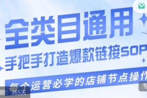 单品爆款打造实操运营，单品爆款从“0”-“1”手把手演练运营步骤