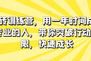 板砖训练营，用一年时间成为专业的人，带你突破行动局限，快速成长