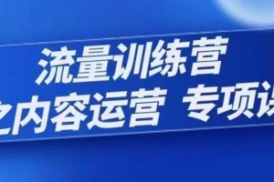 程颖-流量训练营之内容运营-专项课，用流量思维策划爆款内容-30节
