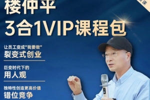楼仲平VIP课程三合一《用人观》《错位竞争》《自主制创业》 2024最新版