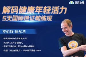 罗伯特迪尔茨《解码健康年轻活力》3天重塑内在程序训练营5天专业授证课
