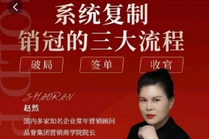 赵然-系统复制销冠三大流程