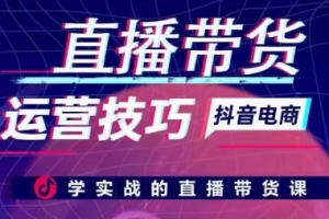 李扭扭-抖音电商直播带货运营技巧，学实战的直播带货课