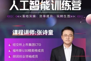 张诗童-人人都要学的-人工智能特训营，落地实操 效率提升 玩转生图（22节课）