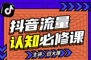 2024抖音流量认知课：掌握流量底层逻辑，明白应该选择什么赛道 (43节课)