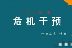 徐凯文 危机干预 远程培训从理论背景到技术实施课程视频+课件