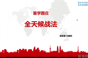 量学云讲堂智量客王晓利 量学段位课合集1-6段