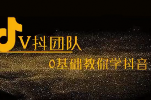 V抖团队-抖音新手入门教学，0基础教你学抖音