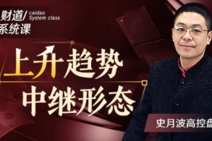 【史月波高控盘】史月波 上升趋势中继形态