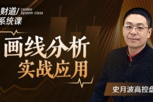 【史月波高控盘】史月波 画线分析实战应用