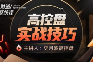 史月波 高控盘实战技巧