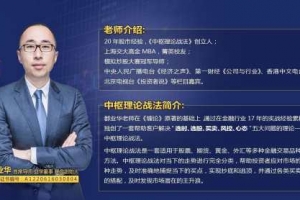 都业华财富锦囊《中枢理论战法》2024年中枢新系统课 视频+文档