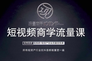 短视频商学流量课+口播拍摄剪辑，短视频+轻资产创业流量变现课