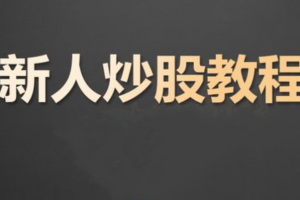 炒股入门课程 股票基础知识