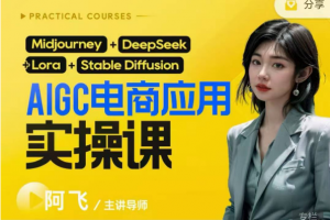 阿飞AIgc电商应用实操课(加更DeepSeek)保姆级喂饭教程，从0-1用AI做电商